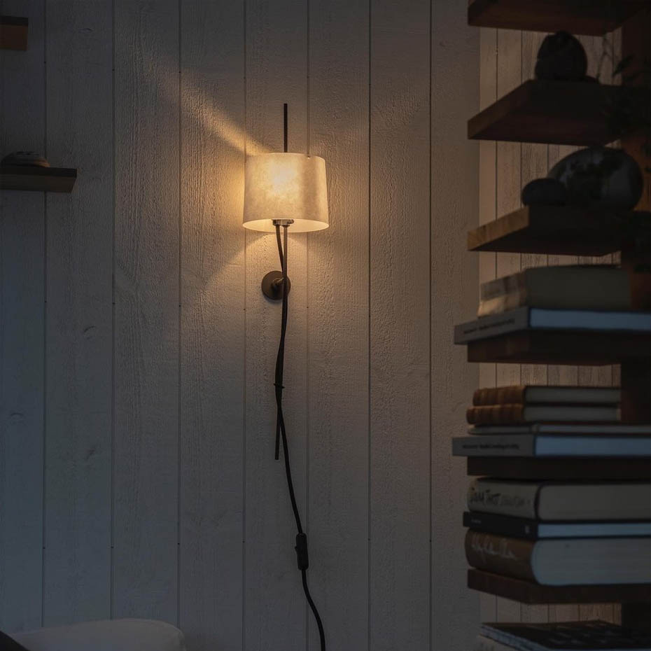 Zladdbarnet Vägglampa Mörkgrå/Vit