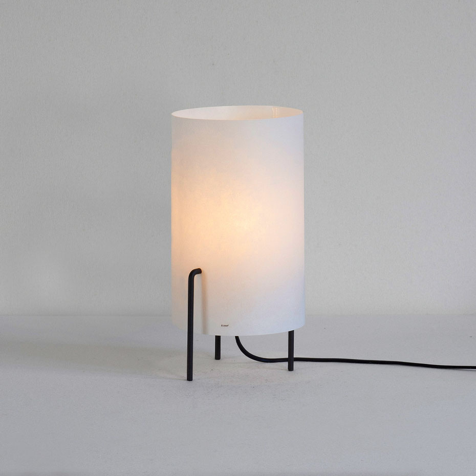 Trefot Bordslampa Mörkgrå/Vit